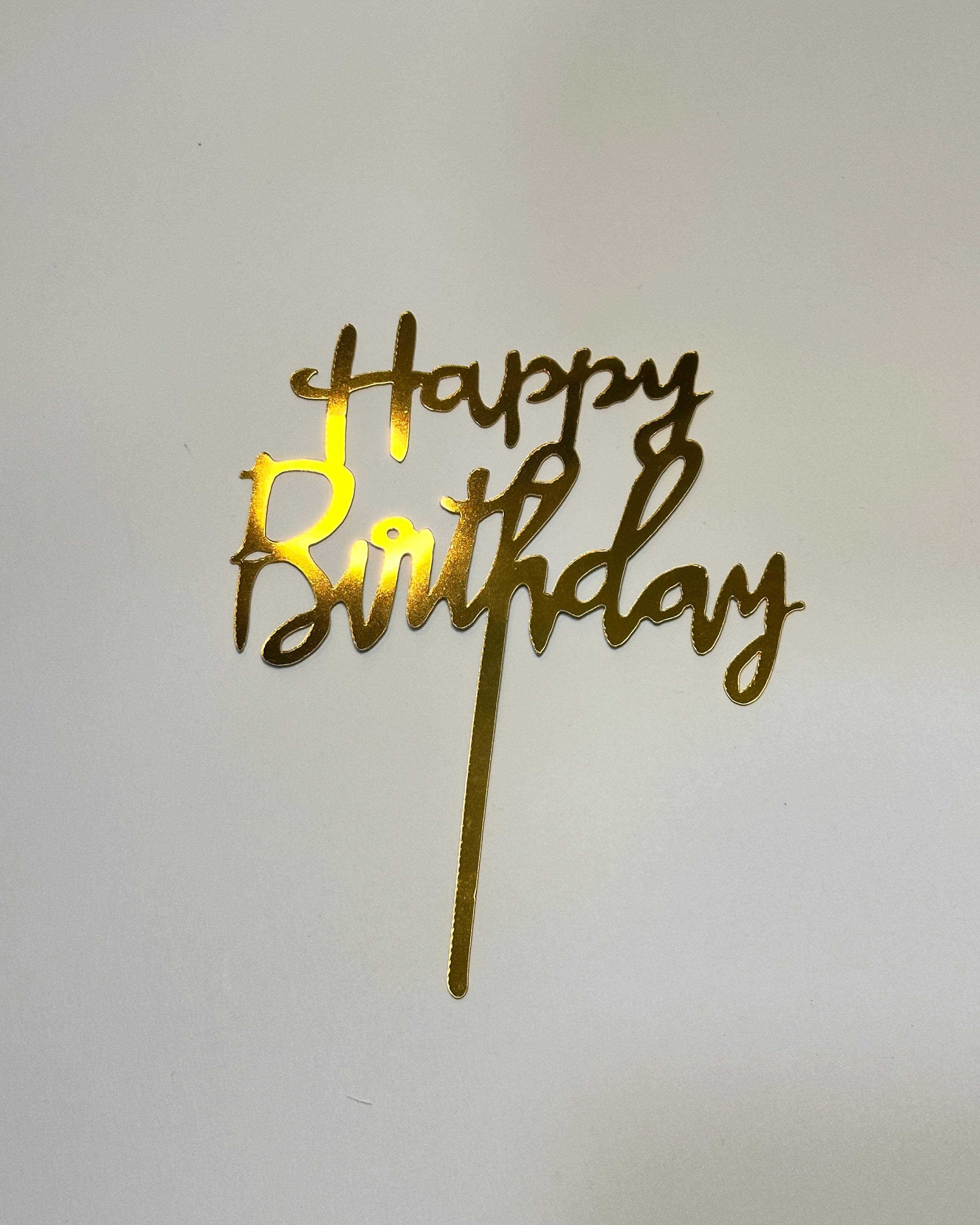 Happy Birthday Cake Topper